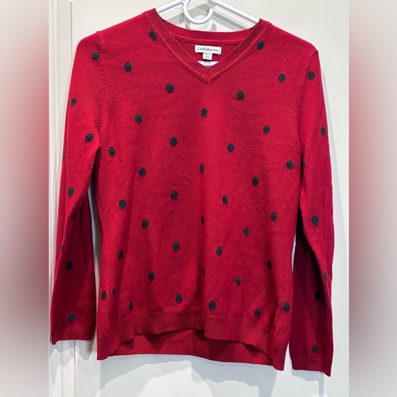 croft & barrow Sweaters - Croft & Barrow Deep Red Knit Top